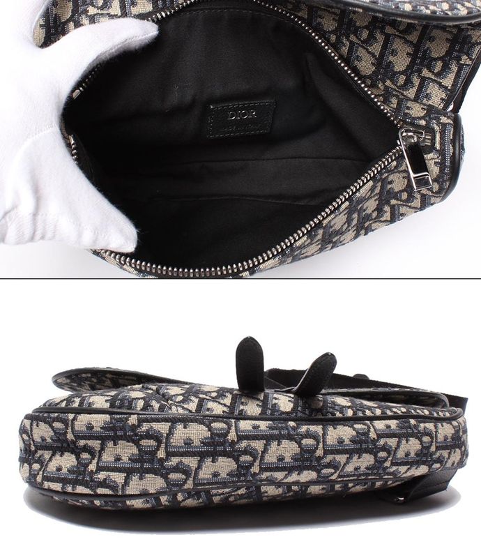 Christian Dior Body Bag Canvas Saddle Bag 16bo0262 Men's Christian Dior