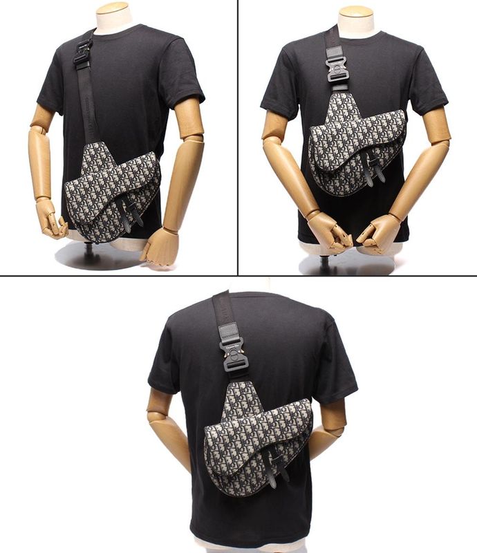 Christian Dior Body Bag Canvas Saddle Bag 16bo0262 Men's Christian Dior