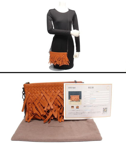 Bottega Veneta Chain Shoulder Bag Crossbody Fringe Women's Bottega Veneta