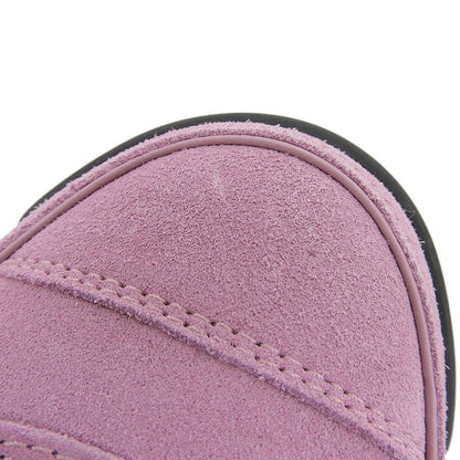 Like CHANEL here mark sneakers shoes ladies suede pink 36 G45331 36