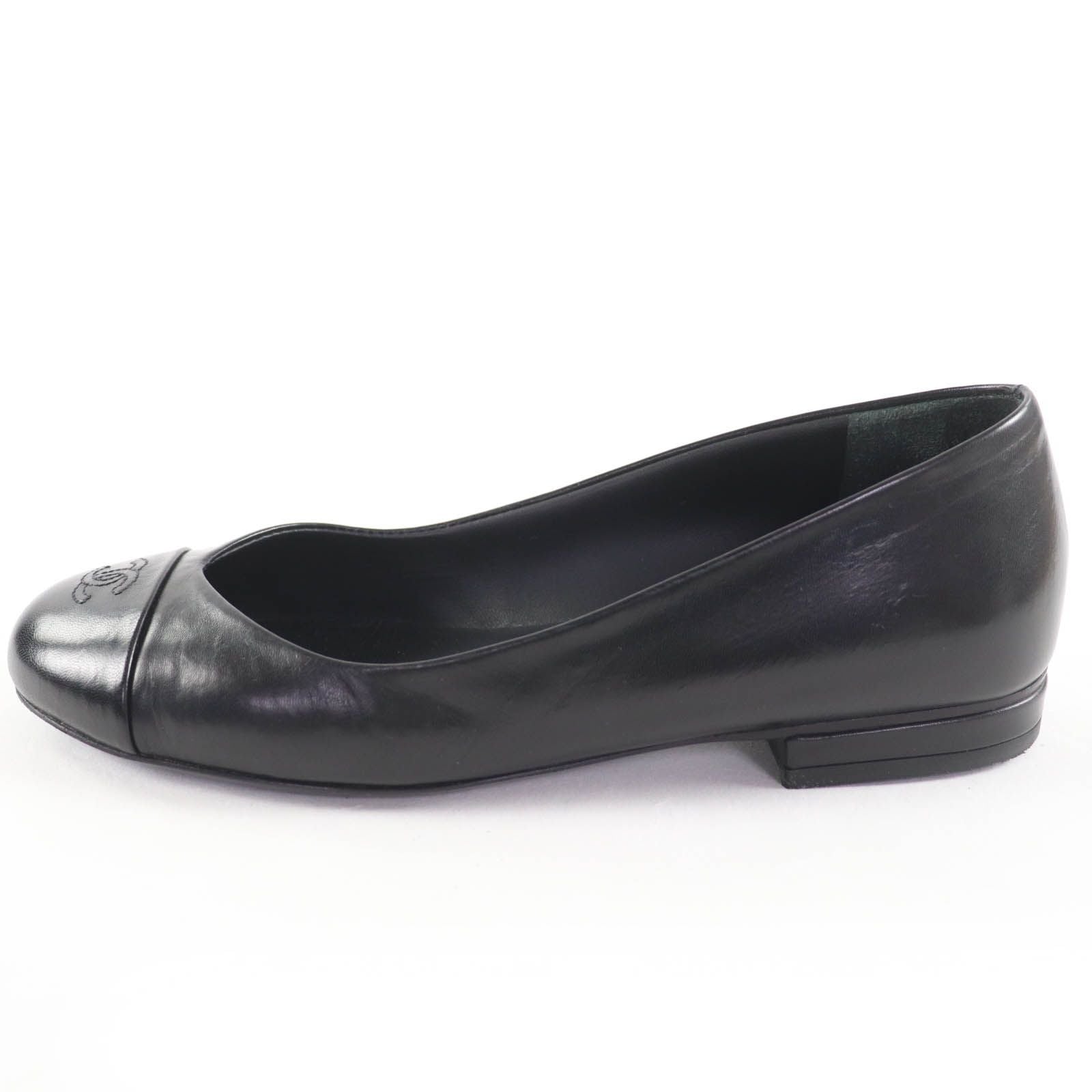 Productchanel G28997 Cocomark Ballerina Leather Flat Shoes Ballet Shoes