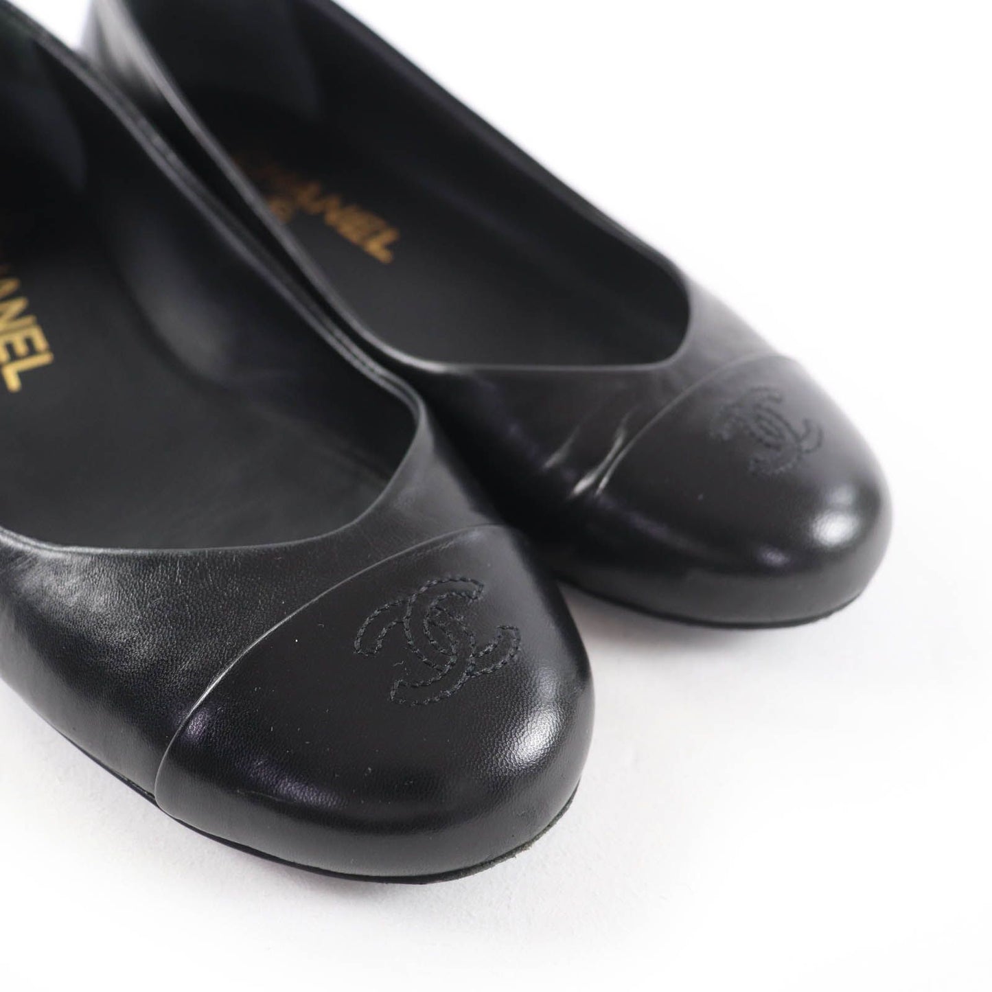 Productchanel G28997 Cocomark Ballerina Leather Flat Shoes Ballet Shoes