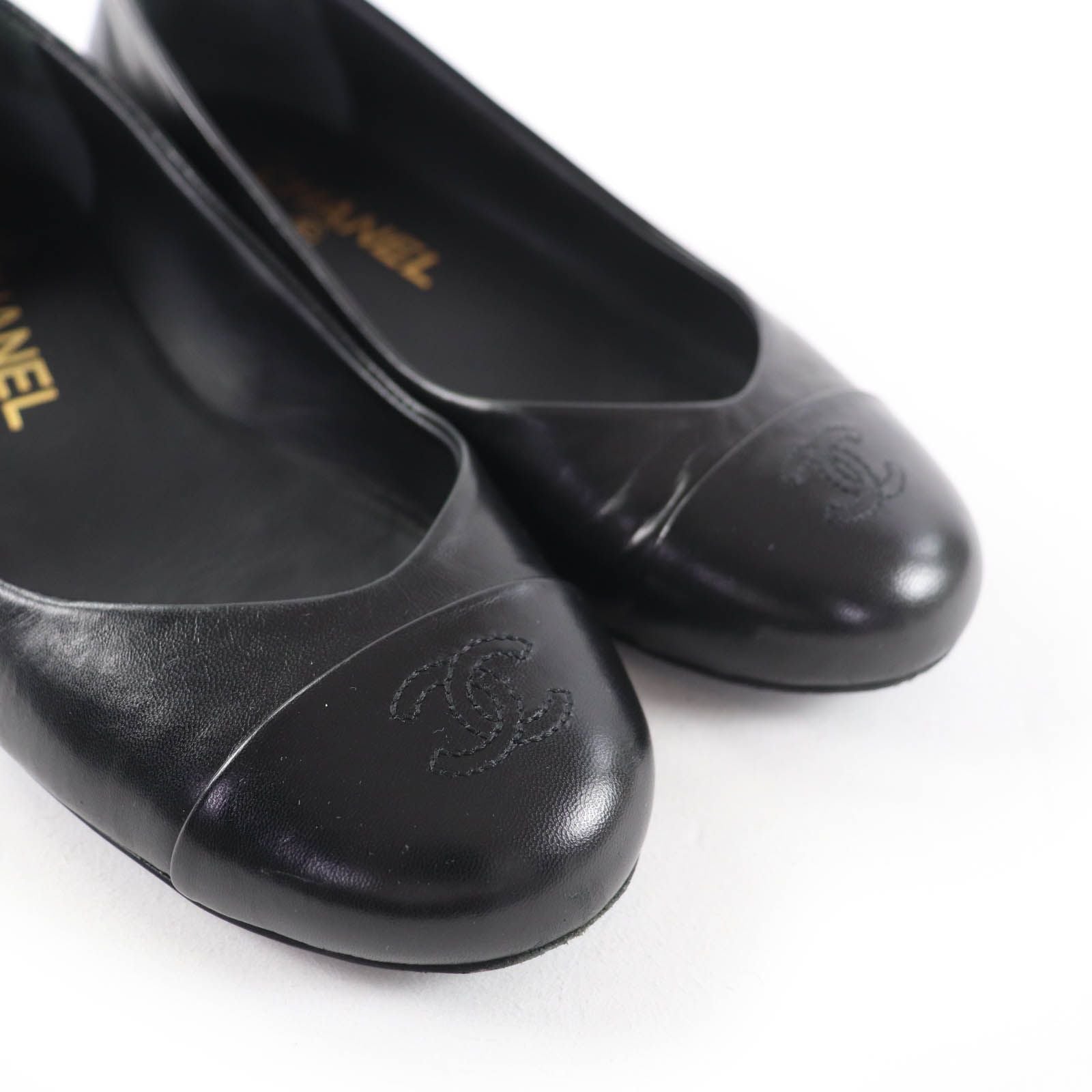 Productchanel G28997 Cocomark Ballerina Leather Flat Shoes Ballet Shoes