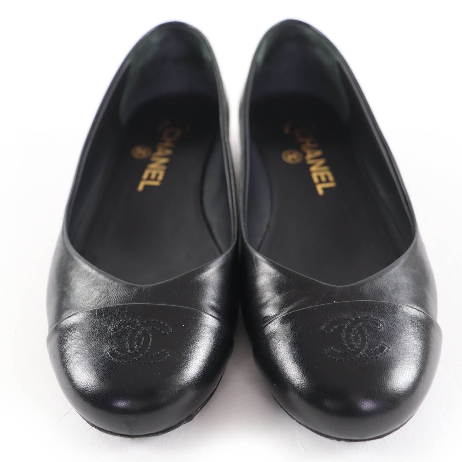Productchanel G28997 Cocomark Ballerina Leather Flat Shoes Ballet Shoes
