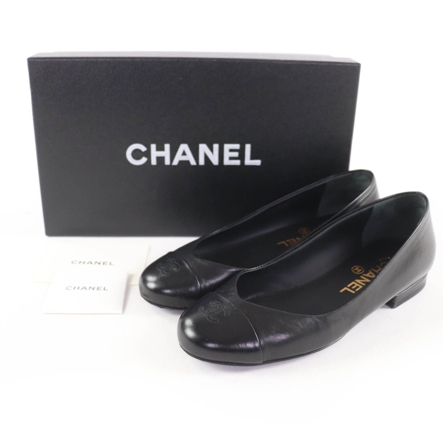 Productchanel G28997 Cocomark Ballerina Leather Flat Shoes Ballet Shoes