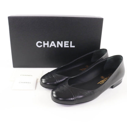 Productchanel G28997 Cocomark Ballerina Leather Flat Shoes Ballet Shoes
