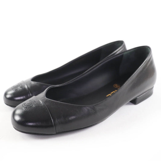 Productchanel G28997 Cocomark Ballerina Leather Flat Shoes Ballet Shoes