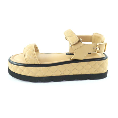 Unused Itemchanel 22a G39143 with Here Mark Hardware Matelasse Velcro Leather