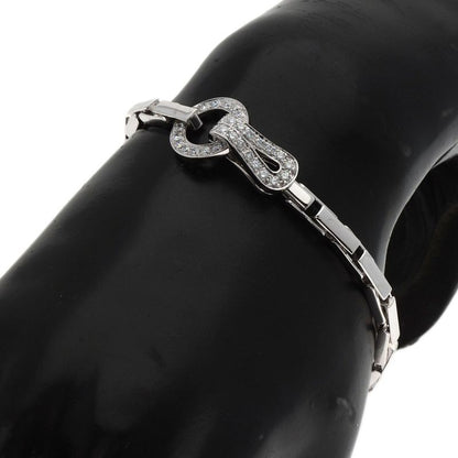 Cartier Agraph Diamond Bracelet 18k White Gold Ladies