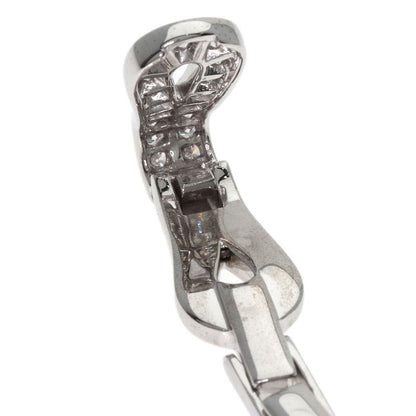 Cartier Agraph Diamond Bracelet 18k White Gold Ladies