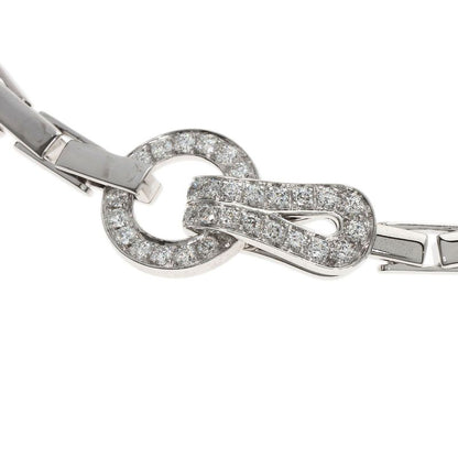 Cartier Agraph Diamond Bracelet 18k White Gold Ladies