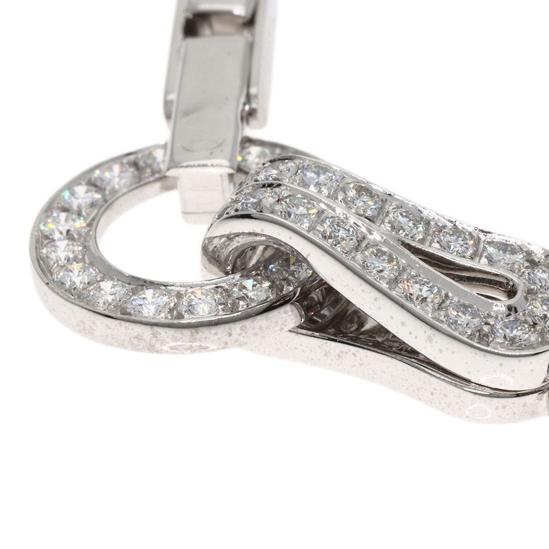 Cartier Agraph Diamond Bracelet 18k White Gold Ladies