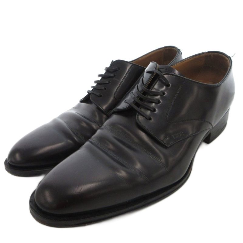 Dior Homme Dior Homme Timeless Derby Shoes Lace Up Leather 43 Black Uo