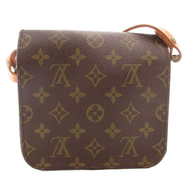 Louis Vuitton Monogram Cartesiere PM Shoulder Bag Crossbody M51254 Flap Square