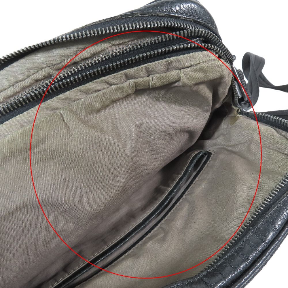 Bottega Veneta Cervo Messenger Shoulder Bag Crossbody Crossbody Leather Black