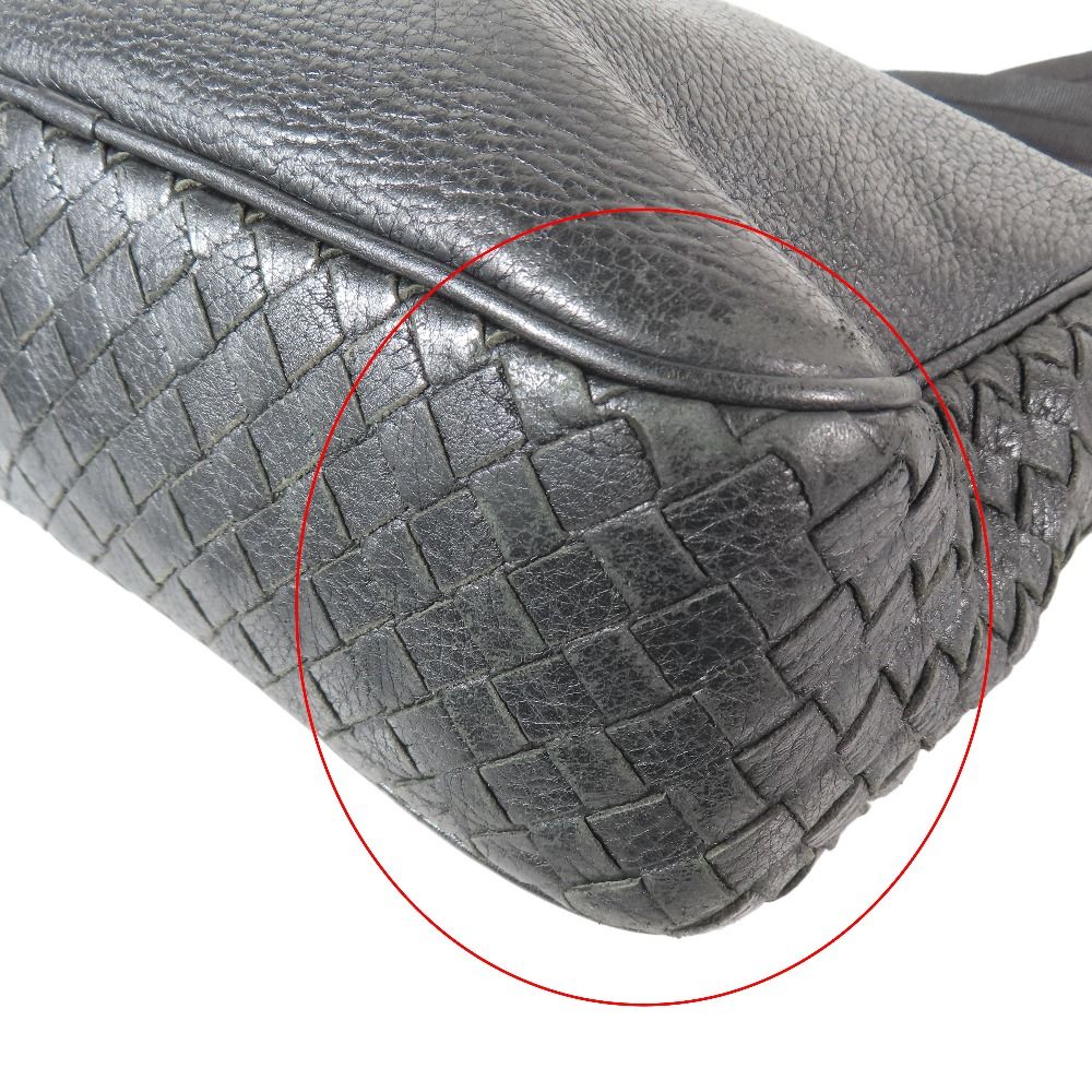 Bottega Veneta Cervo Messenger Shoulder Bag Crossbody Crossbody Leather Black