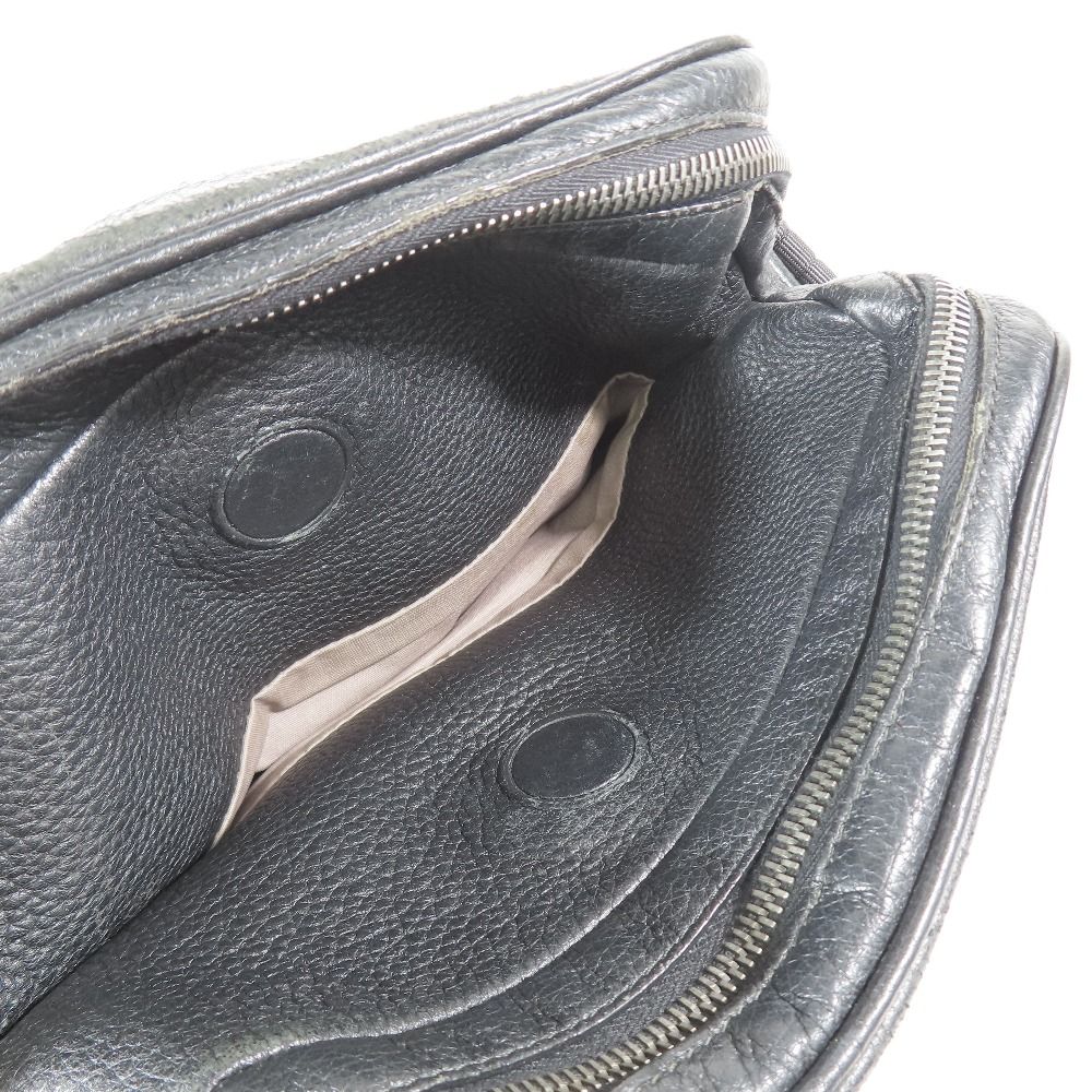 Bottega Veneta Cervo Messenger Shoulder Bag Crossbody Crossbody Leather Black