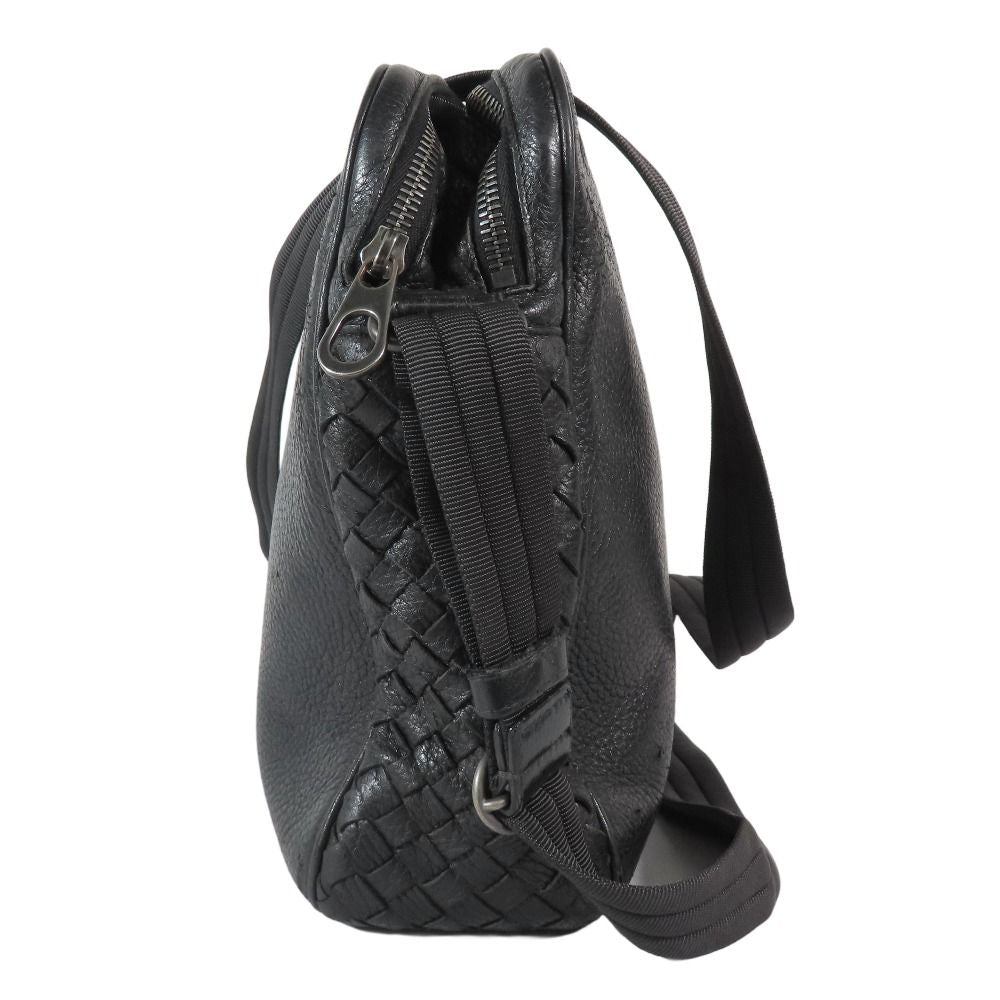 Bottega Veneta Cervo Messenger Shoulder Bag Crossbody Crossbody Leather Black