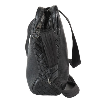 Bottega Veneta Cervo Messenger Shoulder Bag Crossbody Crossbody Leather Black