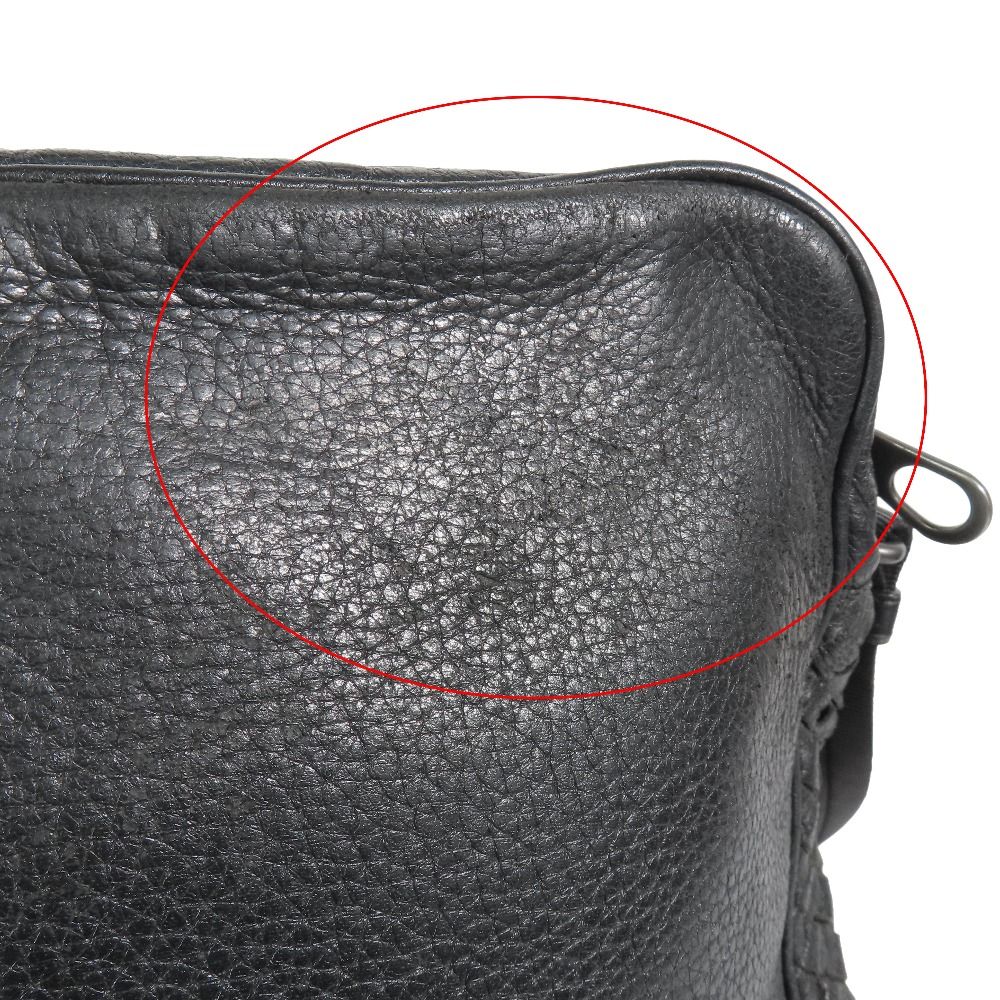 Bottega Veneta Cervo Messenger Shoulder Bag Crossbody Crossbody Leather Black