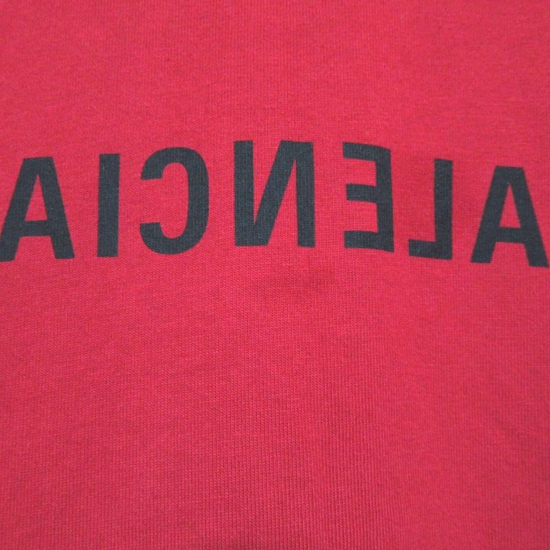 Good item BALENCIAGA 2022 model Mirror logo print short sleeve T-shirt XS size