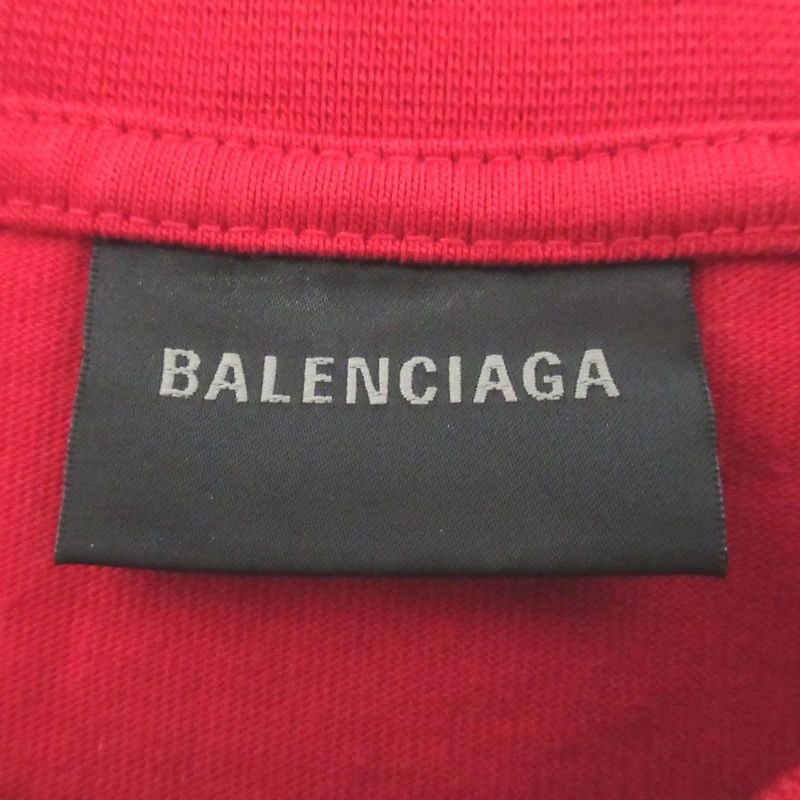 Good item BALENCIAGA 2022 model Mirror logo print short sleeve T-shirt XS size