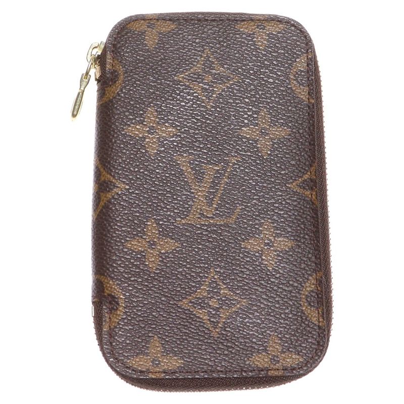 Louis Vuitton Monogram Pochette 6cles Leather Key Case Brown M62610