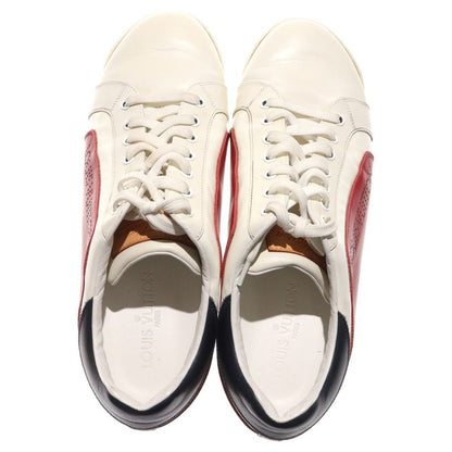 Louis Vuitton Punching Logo Patent Combination Leather Lace-Up Low Cut Shoes