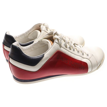 Louis Vuitton Punching Logo Patent Combination Leather Lace-Up Low Cut Shoes