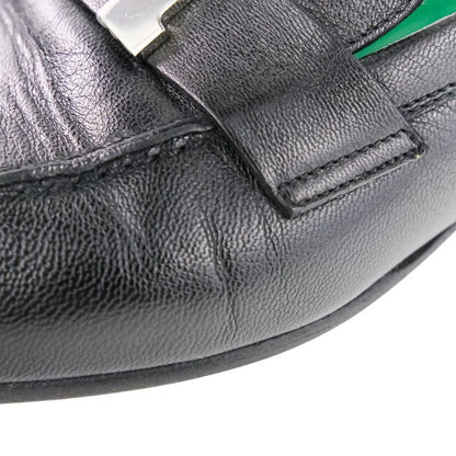 HERMES Moccasin Paris Constance Leather Loafers Shoes Size 35.5 Approx 22.5cm