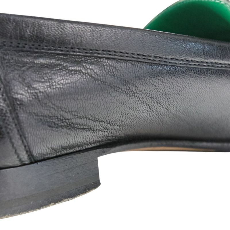 HERMES Moccasin Paris Constance Leather Loafers Shoes Size 35.5 Approx 22.5cm