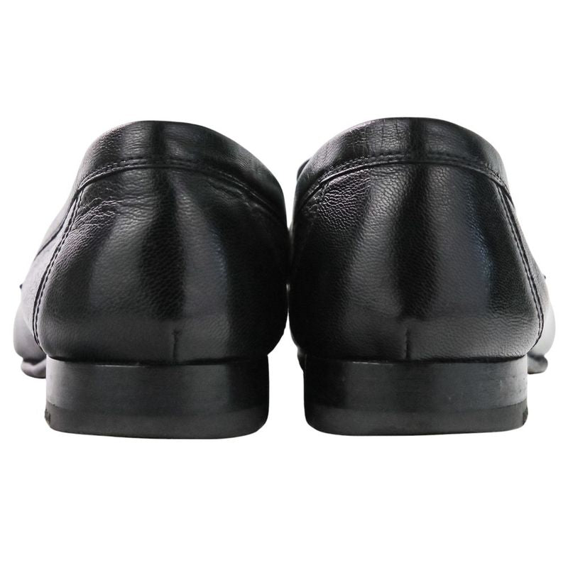 HERMES Moccasin Paris Constance Leather Loafers Shoes Size 35.5 Approx 22.5cm
