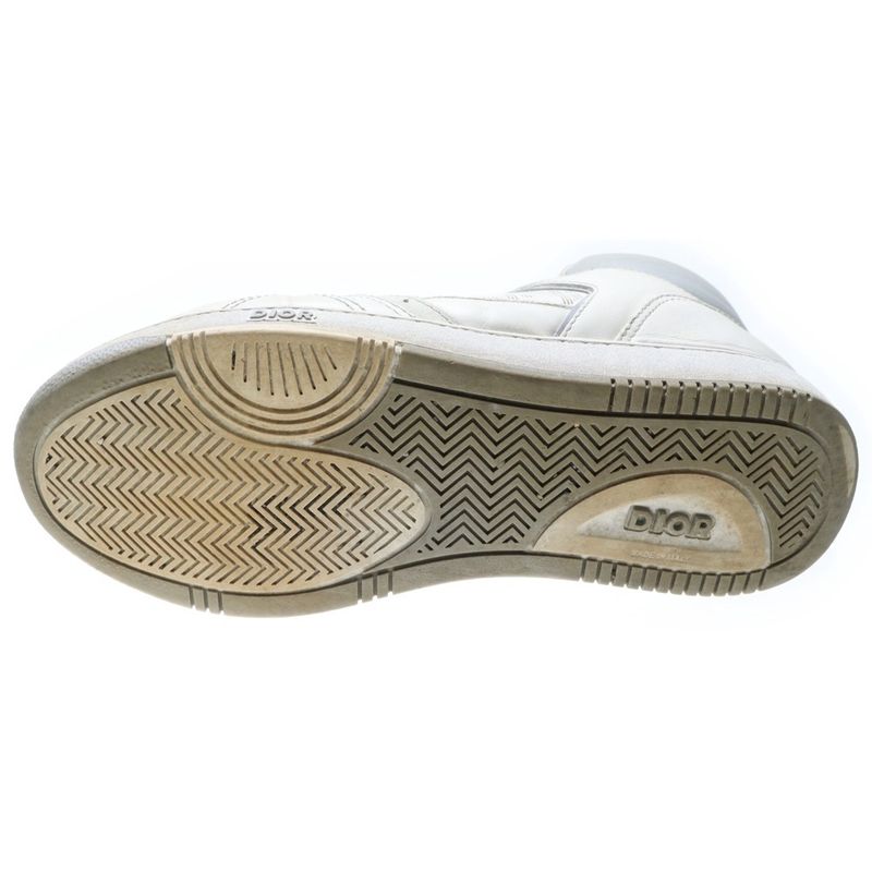 Dior Oblique High Cut Sneakers Shoes White Dc0421