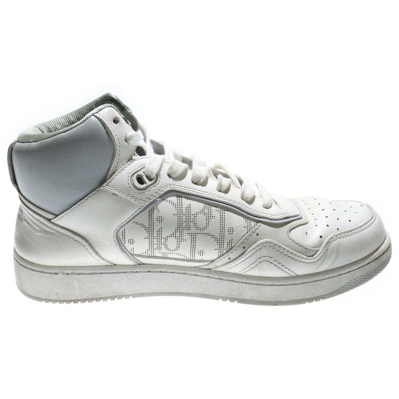 Dior Oblique High Cut Sneakers Shoes White Dc0421
