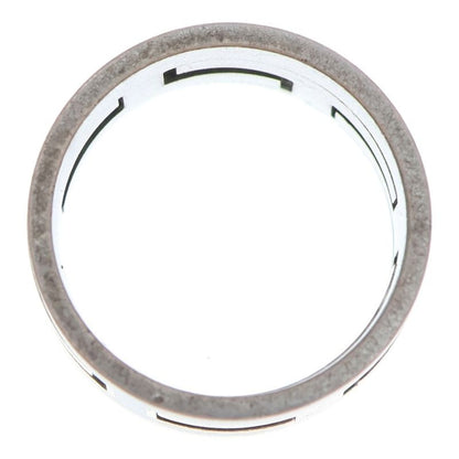 Hermes Move Ash Ring Silver X Black Ag925 #56 8.0g