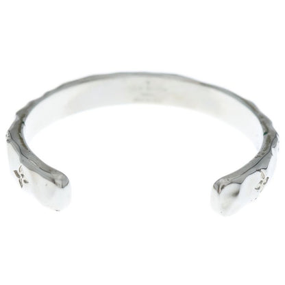 Louis Vuitton Cuff Monogram Curved Bangle Bracelet Silver M00332