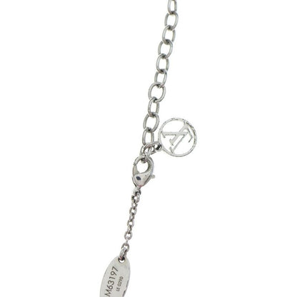 Louis Vuitton Essential V Necklace Pendant Chain Silver M63197