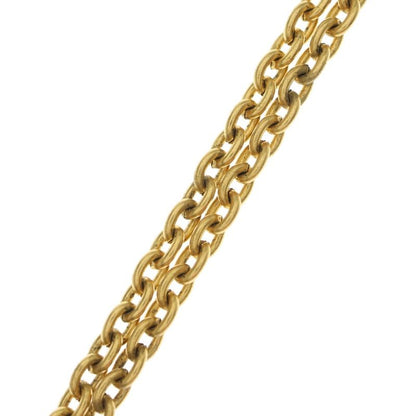 Chanel Cocomark Diamond Necklace Pendant Chain Gold