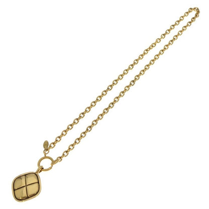 Chanel Cocomark Diamond Necklace Pendant Chain Gold