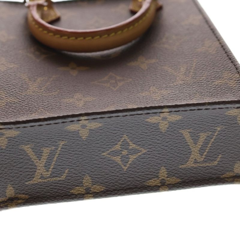 Louis Vuitton Petite Sac Monogram PVC Leather 2way Hand Shoulder Bag Gold