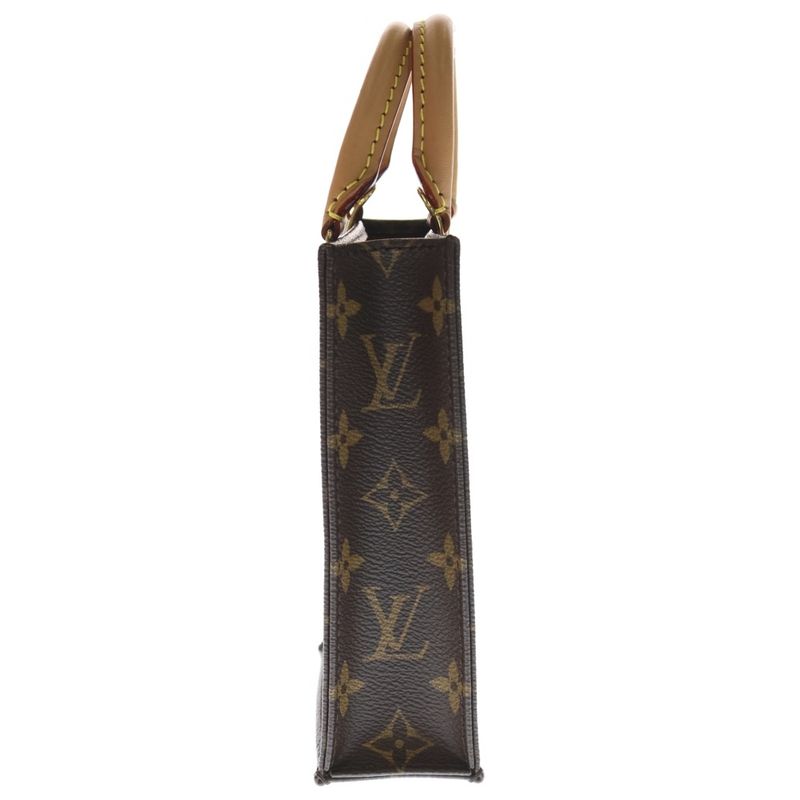 Louis Vuitton Petite Sac Monogram PVC Leather 2way Hand Shoulder Bag Gold