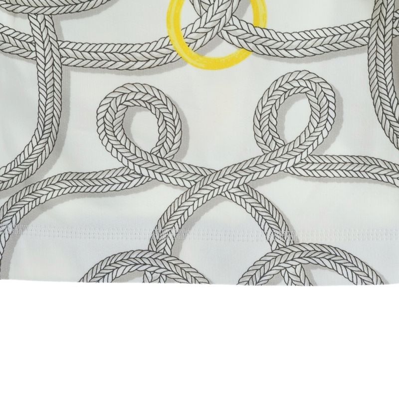 Hermes 25aw Palfrowa Remix All-Over Print Sweatshirt Mini Skirt White Women's