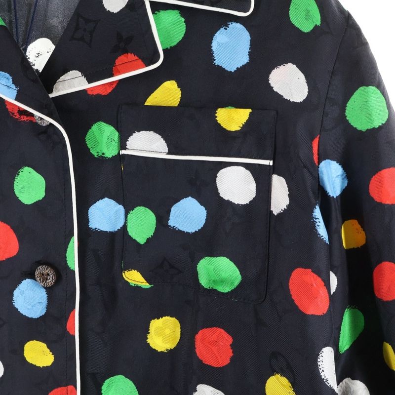 Louis Vuitton 23ss ×yk L S Pajama Shirt Rw231j Vd4 Fobl29 × Yayoi Kusama