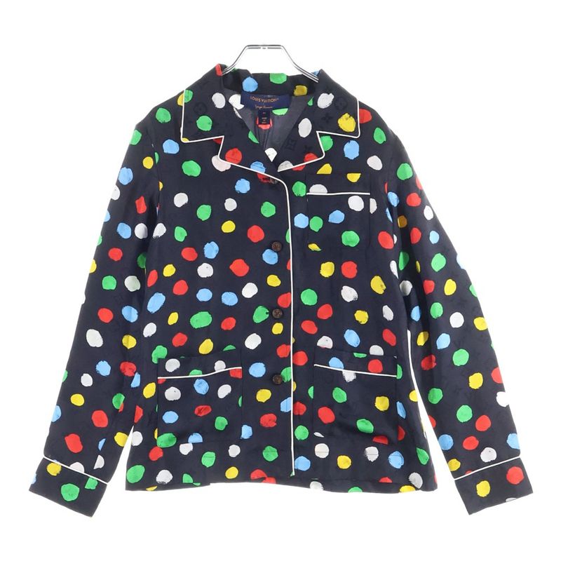Louis Vuitton 23ss ×yk L S Pajama Shirt Rw231j Vd4 Fobl29 × Yayoi Kusama