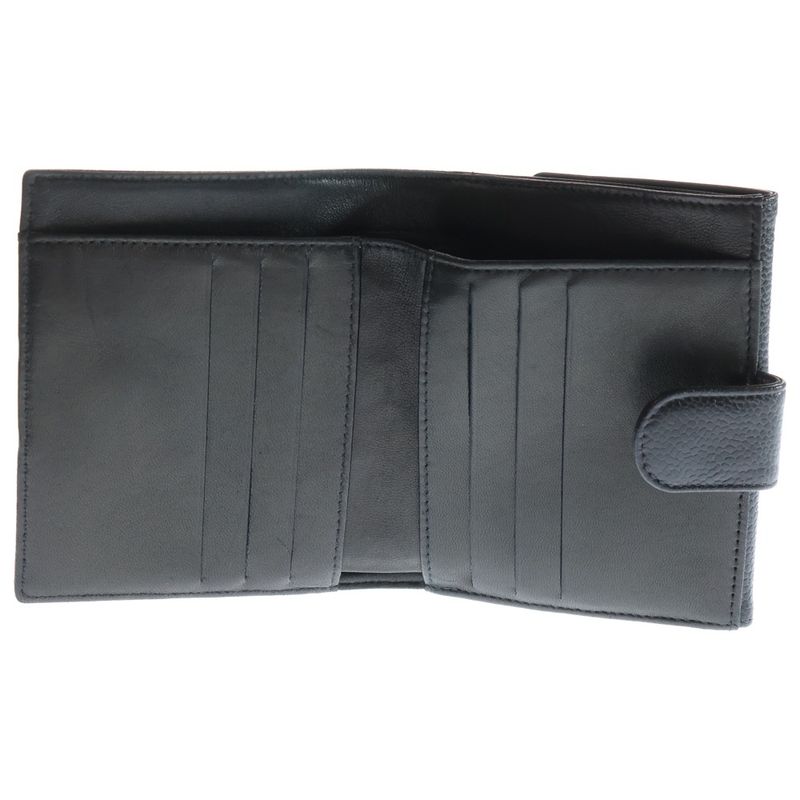 Chanel Cocomark Bifold Wallet Black Caviar Skin Coin Purse Coin Case