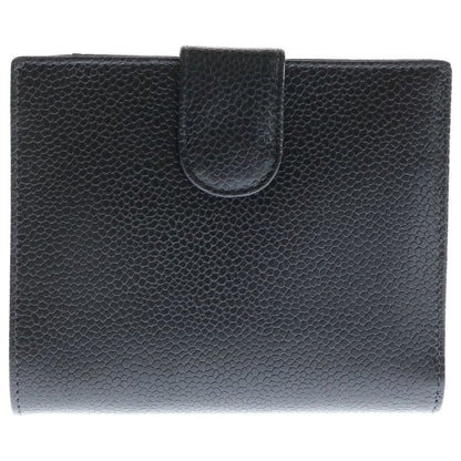 Chanel Cocomark Bifold Wallet Black Caviar Skin Coin Purse Coin Case