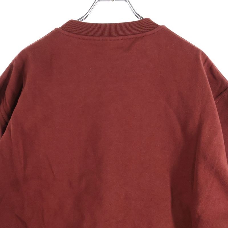 Hermes Nylon Cut Replacement Crew Neck Pullover Sweat Trainer Bordeaux
