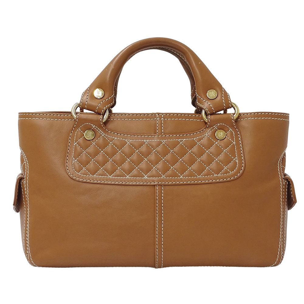 Celine Bag Women'S Brand Handbag Boogie Bag Leather Camel Brown Stylish []