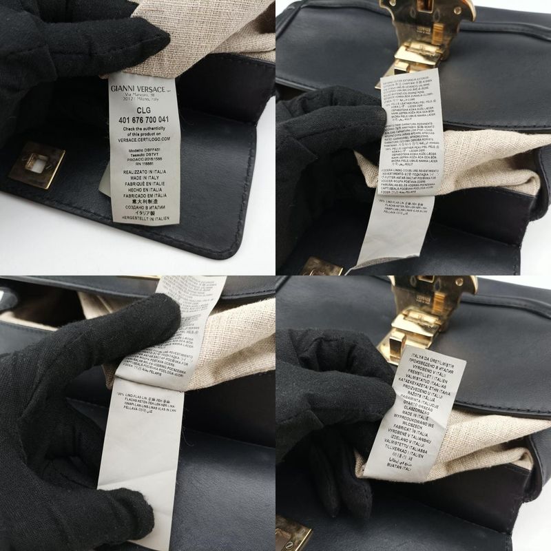 Versace (Versace) VERSACE Palazzo Empire Black Leather CLG 401 676 700 041