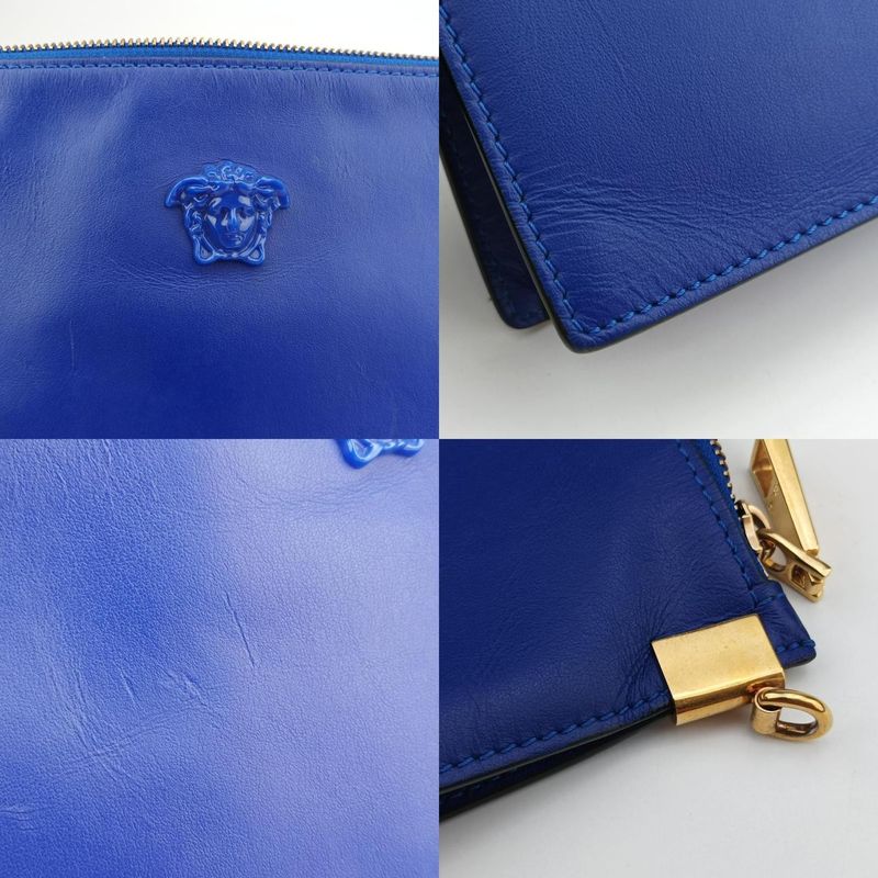 Versace (Versace) VERSACE La Medusa Blue Leather